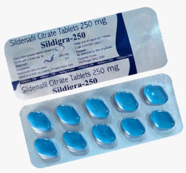 Sildigra 250 mg tablets